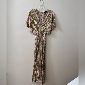 VICI Green and Pink Dress